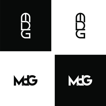 mdg letter original monogram logo design