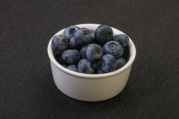 Ripe sweet tasty blueberries heap