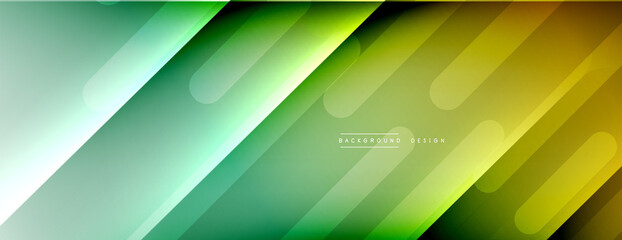 Dynamic lines abstract background. 3D shadow effects and fluid gradients. Modern overlapping forms