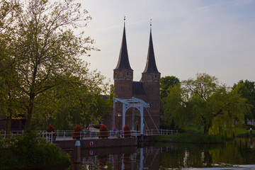 Fototapeta na wymiar Oostpoort in Delft in The Netherlands