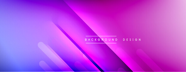 Dynamic lines abstract background. 3D shadow effects and fluid gradients. Modern overlapping forms