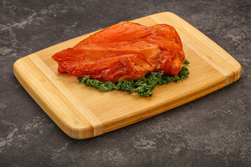 Smoked chicken breast with spices