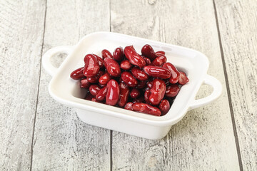 Canned red Kidney in the bowl