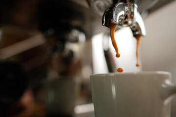 Espresso und Espressomaschine