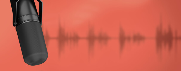 Studio microphone for recording podcasts