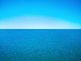 Fototapeta premium Blue sky and sea, beautiful natural landscape