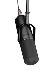 professional studio microphone for recording podcasts isolated