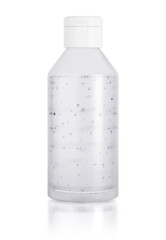 Hand sanitizer bottle isolated on white background