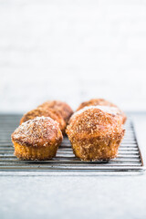Breakfast cinnamon sugar puffs.