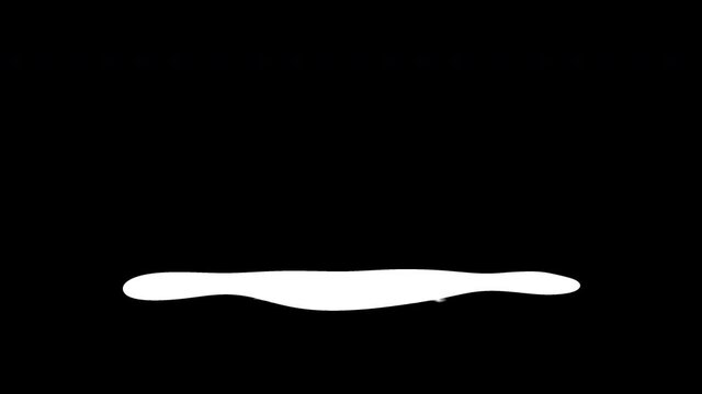 Happy new year 2026. Past years number is melting away and the new year is waking up. Number melting title animation. Black and white alpha animation. 4k video.