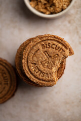 Biscuits sablés fourrés chocolat fait maison artisanal