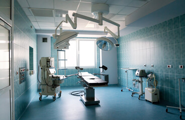 Fototapeta na wymiar Equipment and medical devices in modern operating room