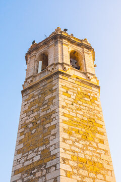 Cervera del Maestre, Baix Maestrat, Valencian Community, Spain. Beautiful church bell tower.