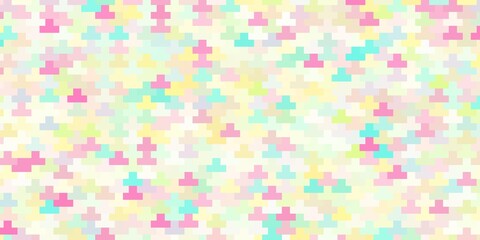 Light Multicolor vector texture in rectangular style.