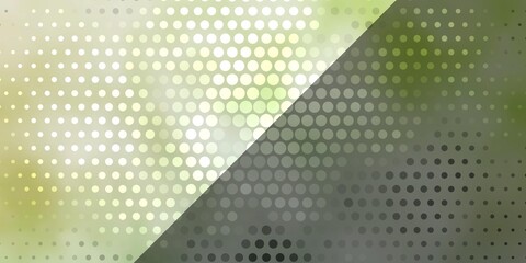 Light Green vector template with circles.