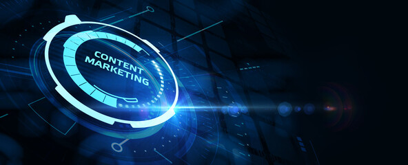 Business, Technology, Internet and network concept. Digital Marketing content planning advertising strategy concept