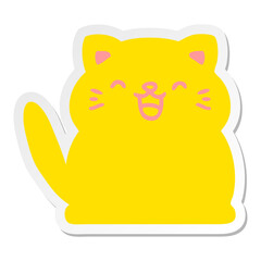 cute little cat sticker