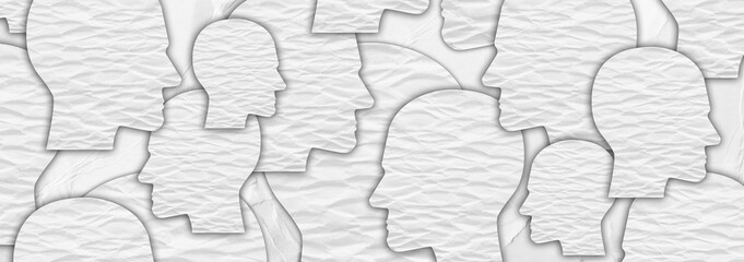 people face silhouette