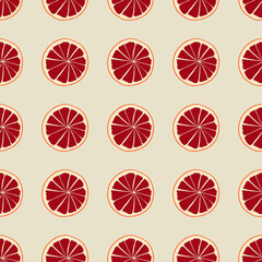 Grapefruits on the light background.