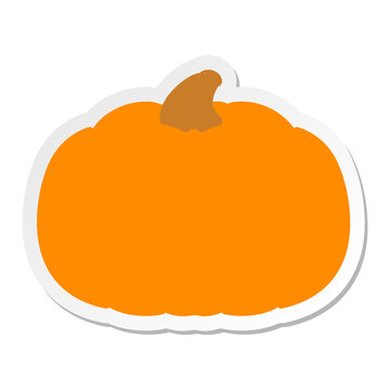 Spooky Halloween Pumpkin Sticker