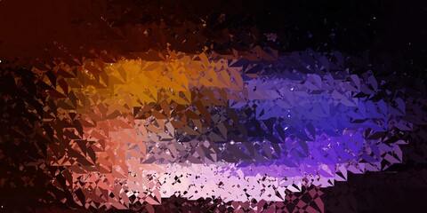 Dark Pink, Yellow vector layout with triangle forms.