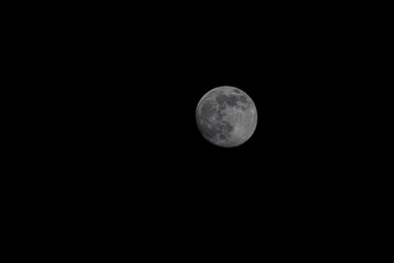 Obraz premium The moon is a companion of our planet