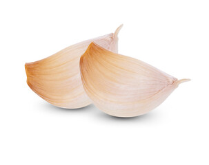 Garlic isolated on white background.