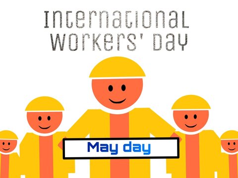 1 may international worker's day also called as may day digital art image 