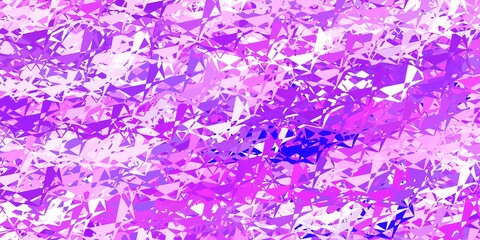 Light blue, red vector background with triangles.