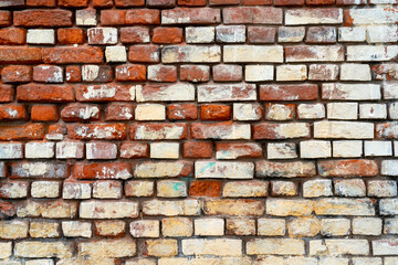 Red brick building wall. Interior of a modern loft. Background for design