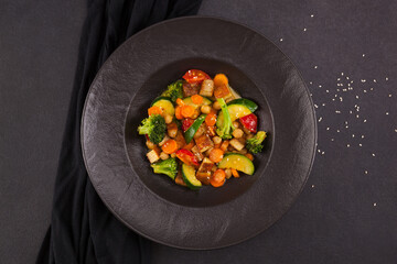 Vegan vegetable curry.