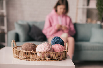 Knitting at home