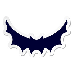 halloween bat symbol sticker