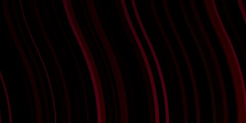 Dark Red, Yellow vector texture with curves.