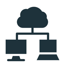Cloud Network Vector Icon
