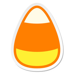 candy corn sticker