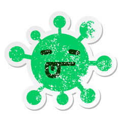 simple tired face with tongue icon