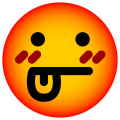 confused lost face circle