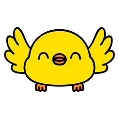 cute cartoon baby bird