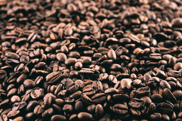 Coffe beans background - obrazy, fototapety, plakaty