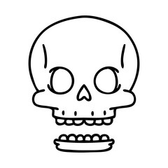spooky halloween skull