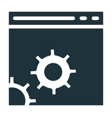 Web Gear Vector Icon