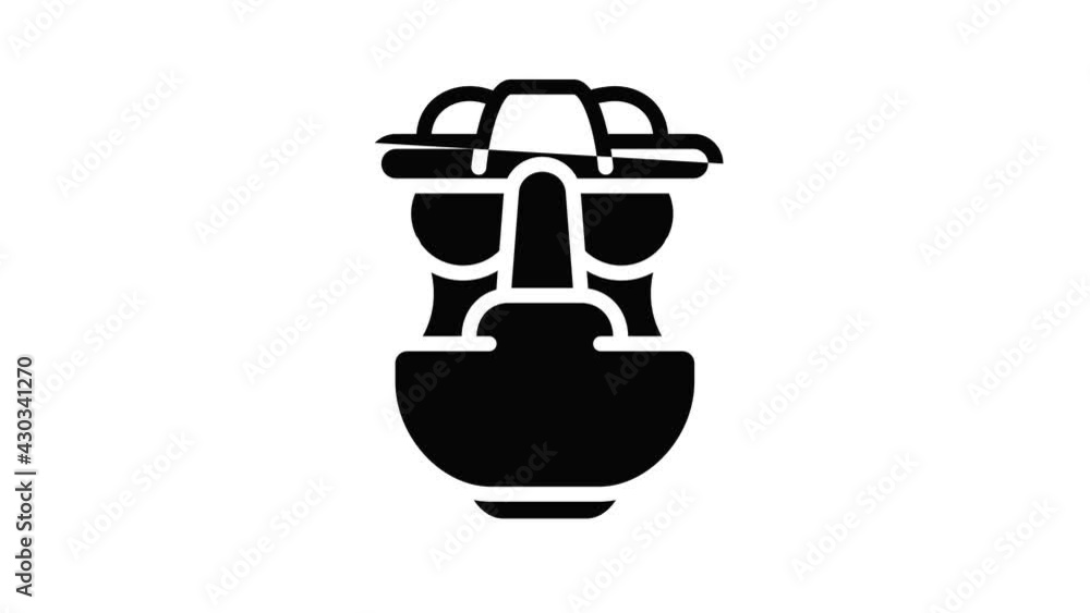 Poster maya idol icon animation outline best object on white background