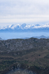 landscape with blue sky
