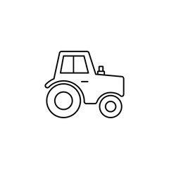 Fototapeta premium tractor icon vector. agricultural sign
