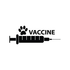 animal vaccine icon cat or dog vector 