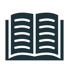 Open Book Vector Icon
