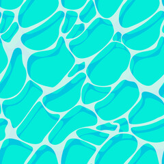 シーグリーンな水面のシームレスパターン