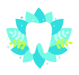 Vector image of a tooth. Dentistry