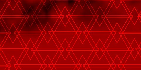 Light Red vector template with crystals, triangles.